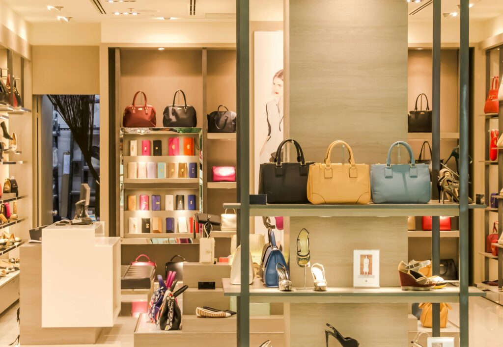 Magasin de sacoches luxueux